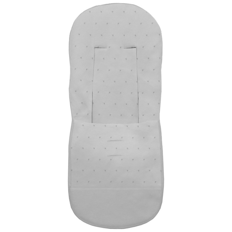Fundas silla en piqué gris con bordado de estrellitas