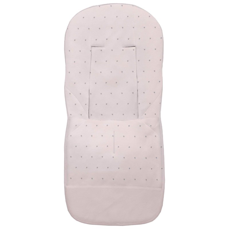 Fundas silla en piqué rosa con bordado de estrellitas
