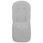 Fundas silla en piqué gris con bordado de topitos