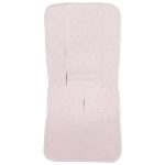 Fundas silla en piqué rosa con bordado de topitos