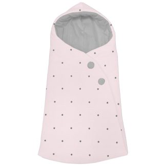 Sacos Cruzados napoles rosa con bordado bodoques, interior en pelo o napoles
