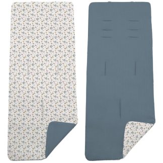 Colchoneta Reversible Zoe Azul