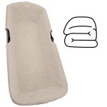 Interiores de Capazo Universal Piqué Camel Bordado Topitos