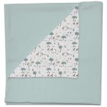 Mantitas Bambi Azuleto. Exterior Serker Menta. Interior Villela o Pelo Estampado