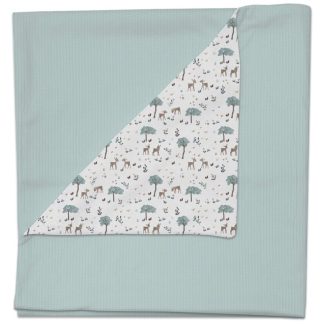 Mantitas Bambi Azuleto. Exterior Serker Menta. Interior Villela o Pelo Estampado