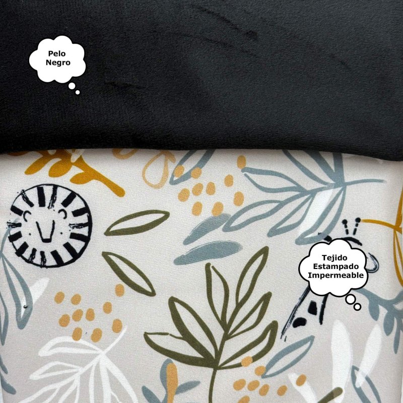 Guantes Estampados Marco Negro
