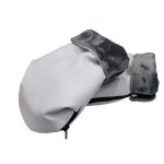 Guantes polipiel gris y pelo gris