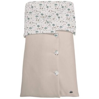 Sacos Capazo Cruzados Bambi Visón Exterior Serker Tostado. Interior Pelo o Villela Estampado