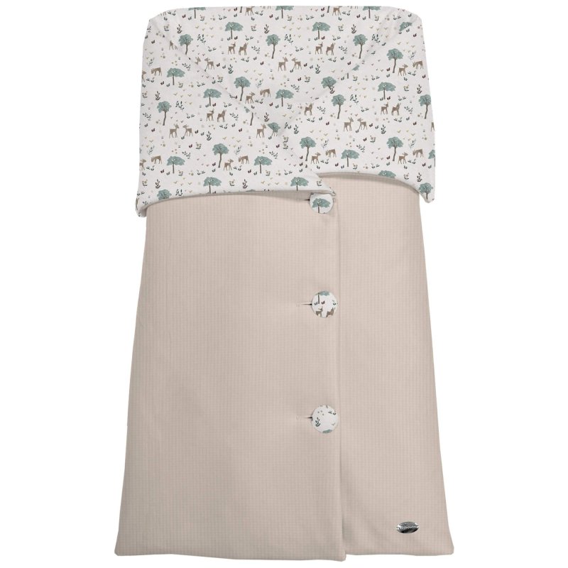 Sacos Capazo Cruzados Bambi Visón Exterior Serker Tostado. Interior Pelo o Villela Estampado