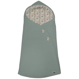 Sacos Capazo Cruzados Dylan Verde Exterior Serker Verde. Interior Pelo o Villela Estampado