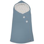Sacos Capazo Cruzados Zoe Azulado Exterior Serker Azul. Interior Pelo o Villela Estampado