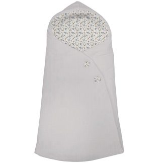 Sacos Capazo Cruzados Zoe Gris. Exterior Puzzle Gris. Interior Pelo o Villela Estampado