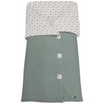Sacos Capazo Cruzados Zoe Verde. Exterior Serker Verde. Interior Pelo o Villela Estampado
