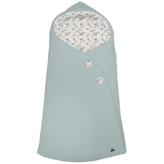 Sacos Capazo Cruzados Altea Azulado Exterior Serker Azul. Interior Pelo o Villela Estampado
