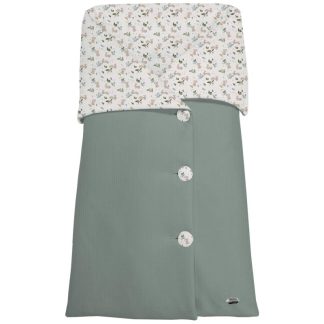 Sacos Capazo Cruzados Altea Verde Exterior Serker Verde. Interior Pelo o Villela Estampado