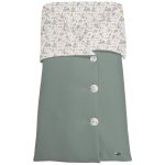 Sacos Capazo Cruzados Erick Verde. Exterior Puzzle Verde. Interior Pelo o Villela Estampado