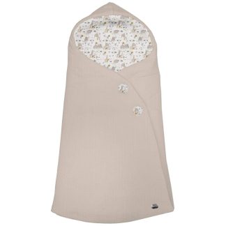 Sacos Capazo Cruzados Erick Visón. Exterior Puzzle Tostado. Interior Pelo o Villela Estampado