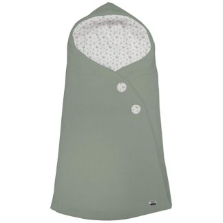 Sacos Capazo Cruzados Luan Verde. Exterior Puzzle Verde. Interior Pelo o Villela Estampado