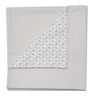 Mantitas Zoe Gris. Exterior Puzzle Gris. Interior Villela o Pelo Estampado
