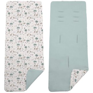 Colchoneta Reversible Bambi Azulado