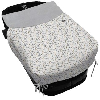 Sacos Capazo Con Colcha Gala Gris Perla