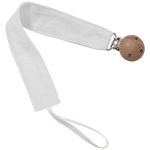 Pinza de Chupete Piqué Blanco