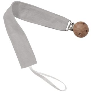 Pinza de Chupete Piqué Gris