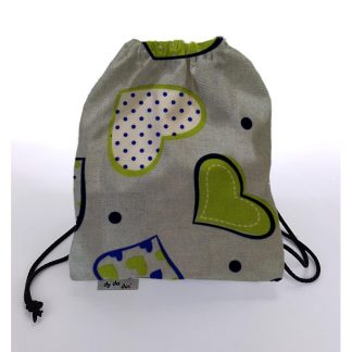 Bolsa Merienda estampada entredos gris