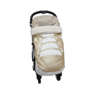 Saco polipiel converse oro y crudo con funda en pelo crudo