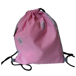 Bolsa Merienda Villela rosa y flores