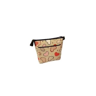 Bolso panera silla estampado corazones rojo