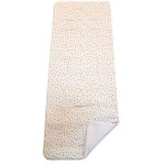 Colchoneta silla piqué estampado circulitos marino con mostaza