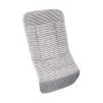 Funda recta tejido estampado rayas con canesù estampado estrellas gris