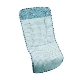 Saco tejido estampado cuadros con canesù muselina estampado pistacho.