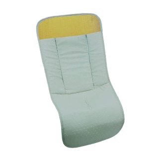 Saco tejido plumeti mint con canesù muselina pistacho.