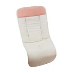 Funda recta tejido plumeti tostado con canesú muselina maquillaje.