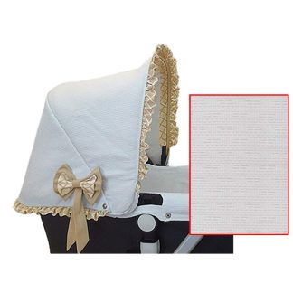 Capota Camaleon en tejido puzzle blanco